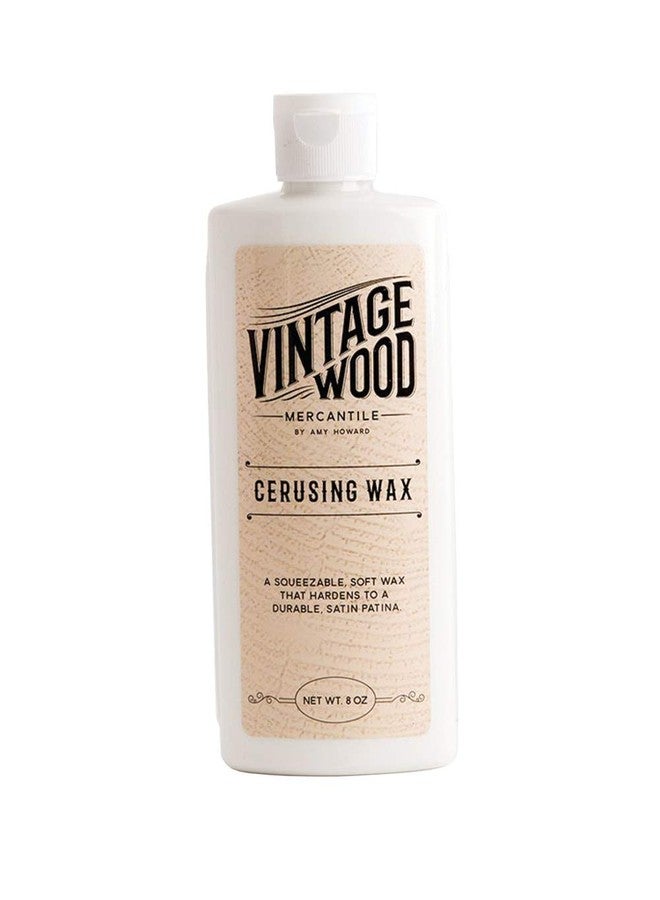 Amy Howard at Home Cerusing Wax for Vintage and Antique Furniture Restoration | Provides Distressed Lime-Washed Protective Finish and Seal | Fast 20-Minute Drying Time | 8oz Soft Wax Bottle - Image 1